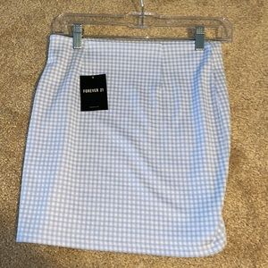 NWT forever 21 plaid mini skirt